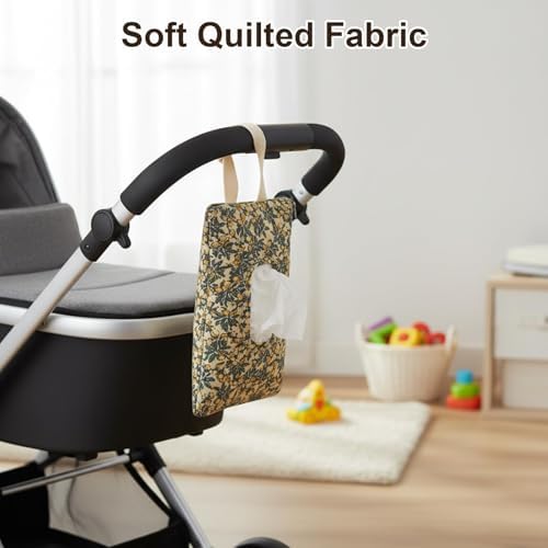 1PCS (8.66 * 5.51inch) Diaper and Wipes Pouch, Diaper Wipe Pouch for On-the-Go Parents, Convenient Storage Solution for Baby Essentials, Cotton Fabric Construction with Durable Design — view 3
