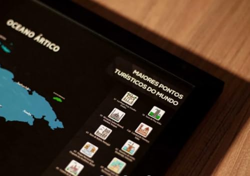 Mapa Mundi de Raspar Grande | Unlocked | Sem moldura | Scratch off Mundi Map | Mapa Raspadinha