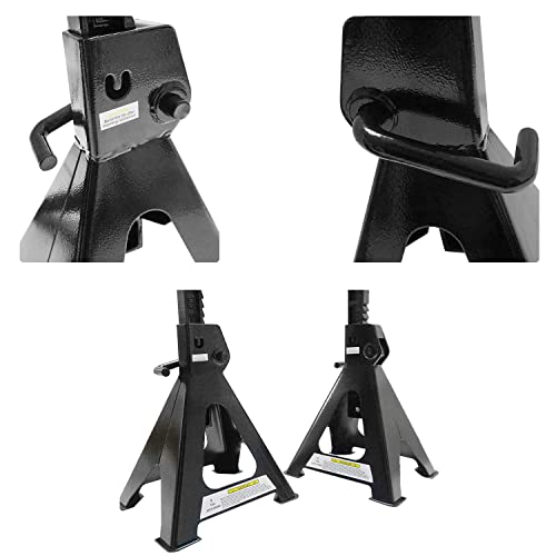 Apextreme Steel Jack Stands 6 Ton Capacity,1 Pair Self-Locking Design Jack Stands… #TOP5