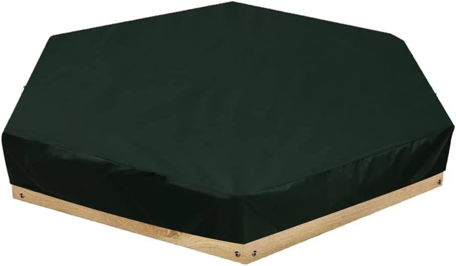 Outdoor Hexagon Sand Box Cover Heavy Duty Waterproof Replacement Cover for 91" X 79" x 9" Hexagon Sandbox