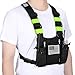 abcGoodefg Radio Chest Harness with Reflective Strips Radio Shoulder Vest Holster Holder Two Way Radio Walkie Talkie with Front Pack Pouch