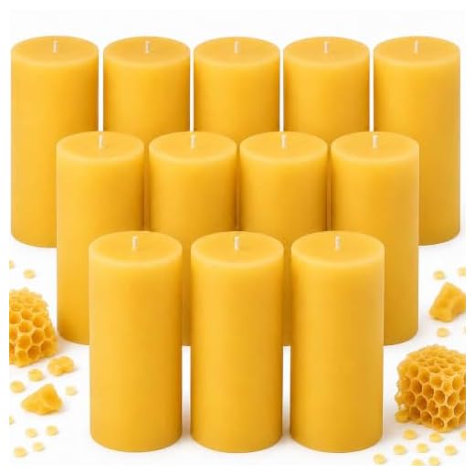 Pure Natural Beeswax Pillar Candles