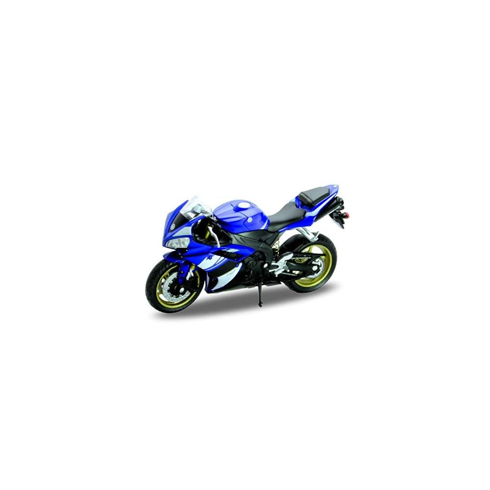 Welly Die Cast Motorcycle Blue Yamaha 2008 YZF-R1, 1:18 Scale