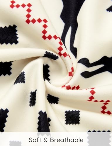 PATPAT Moletom com estampa de alce fofo de Natal para a família, pulôver com estampa de alce, blusa