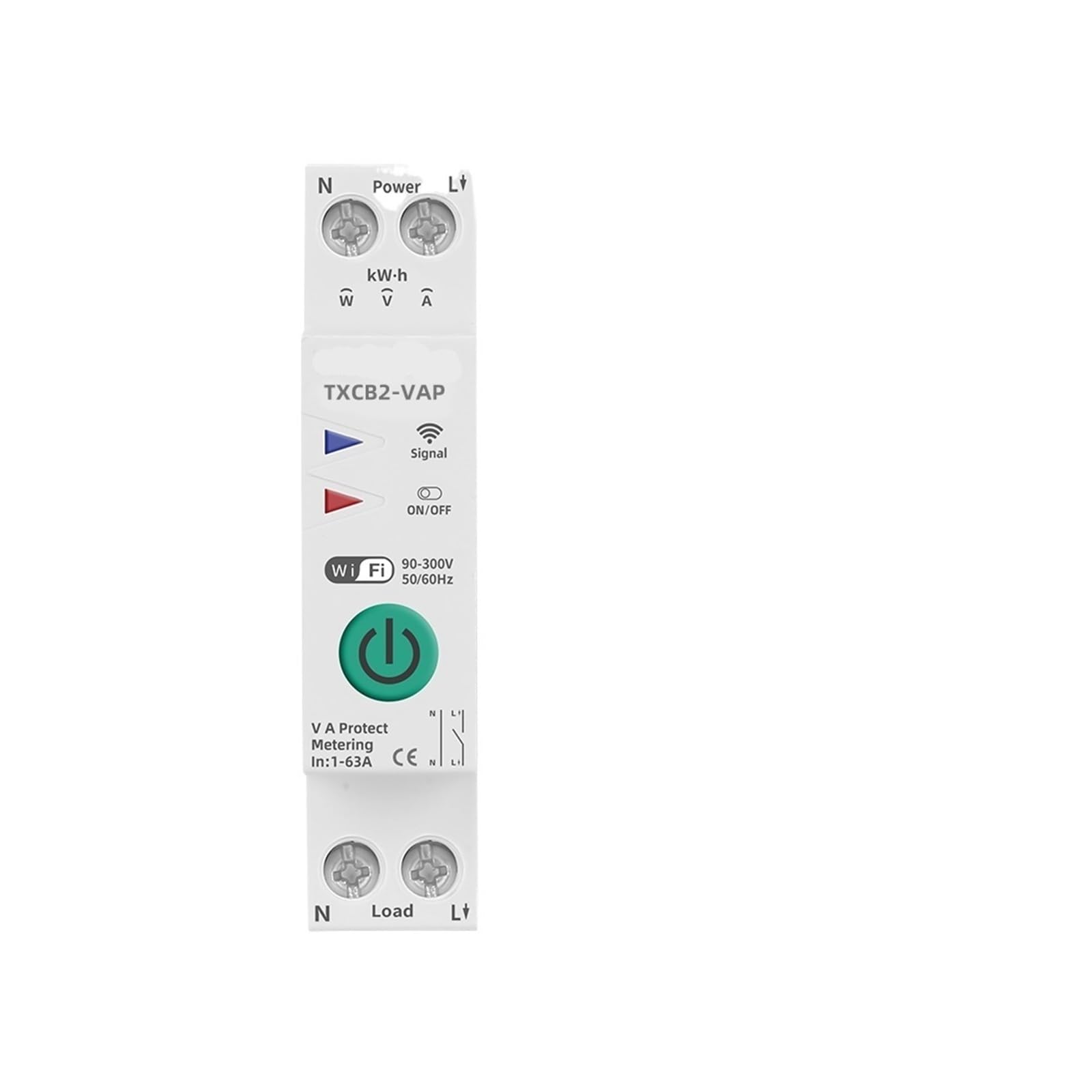 Disjoncteur WiFi Smart Life MYRRHE avec mesure d'énergie 1-63A