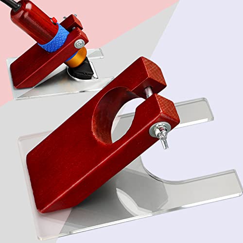 Shearing Guide for Carpet Trimmer, Rug Tufting Shearing Guide, Solid Wood Rug Tufting Carver Holder Base, Carpet Trimmer Bracket Tool for Keeping Rugs Flat, Excluding Carpet Trimmer