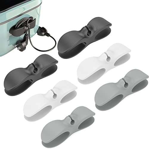 Support de Cordon Organiseur, 6 pièces Cuisine Enrouleur de Cordon,Organiseur de Câbles,Organisateur Adhésive pour Petits Appareils,Organiseur Cordon pour Appareils,pour Petits Appareils Ménagers Cover