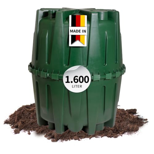 GARANTIA HERKULES Sammelgrube 1600 Liter grün, inkl. Stützrohr