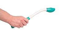 Vista 9 de Essential Medical Supply Toallita ergonómica de higiene personal para papel higiénico y toallitas húmedas con botón de fácil liberación, color blanco