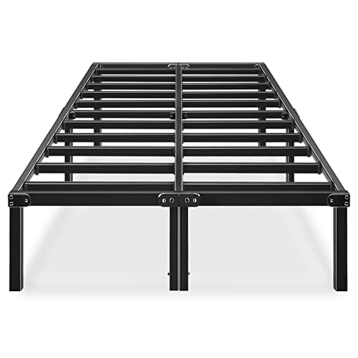 HAAGEEP Platform California King Bed Frame Cal Size Metal Bedframes with Storage No Box Spring Needed Heavy Duty 14 Inch