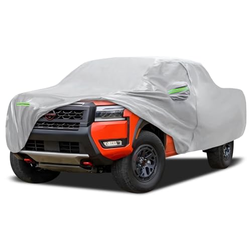 Image of Truck Cover Fit for Nissan Frontier Short Bed, Migaven Truck Cover Waterproof All Weather Full Exterior Cover Sun Rain Protection with Door Zipper