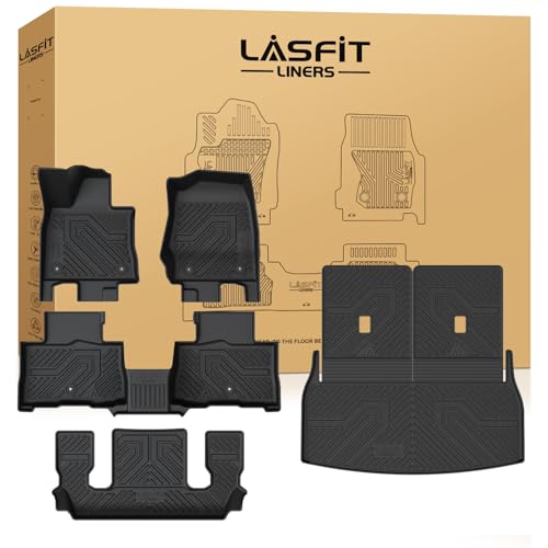 Image of LASFIT Floor Mats for Lincoln Aviator 2020-2026 with Cargo Mat&Backrest Mat