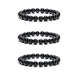Anti-Swelling Black Obsidian Anklet Adjustable Lymphatic Drainage Obsidian Kitagawa Marin Bracelet A