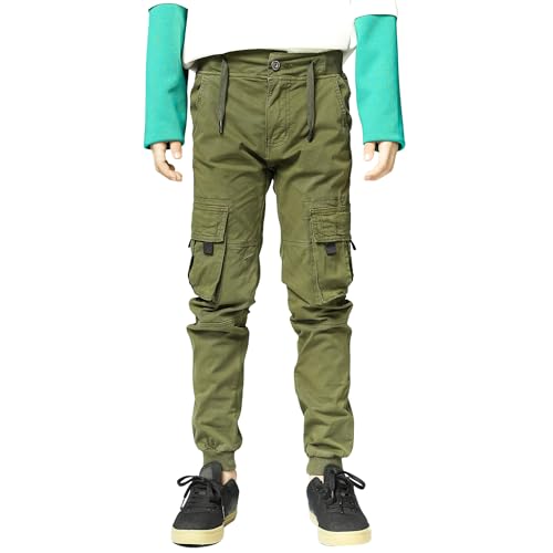Kids Cargo Pants Multiple Pockets Boys Casual Trousers Jogging Pants Spring and Summer Tactical