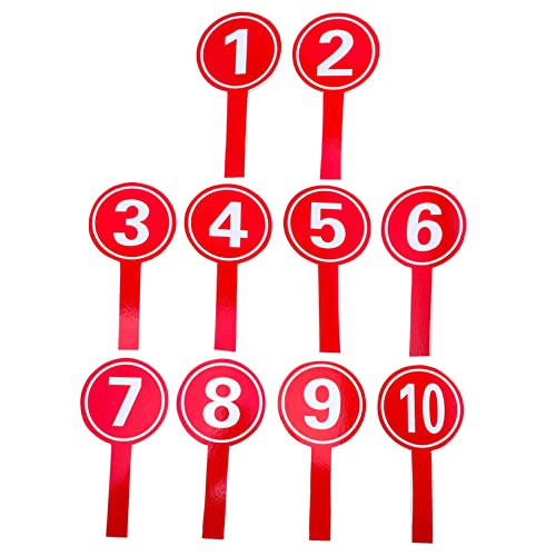 SEWACC Convenient Voting Scoreboard Large Paddle Numbers 10pcs Hand Voting Paddles