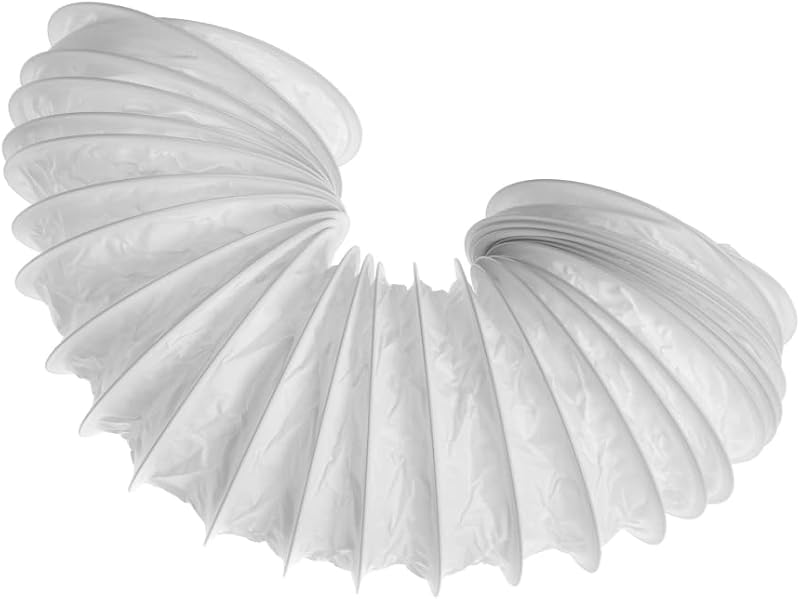 EUROPLAST 100mm PVC Elszívó Cső 1m Légkondicionálóhoz Szárítógéphez Páraelszívóhoz