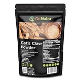 Go Nutra - Cat’s Claw Powder, Pure Cats Claw Herbal Supplement Wildly Harvested from Peru, All Natural UNA de Gato for Water, Tea, Juice, and More, Non-GMO, Gluten-Free, Vegan, 1lb