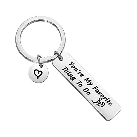 FAADBUK Funny Keychain Gift for Couples Cover