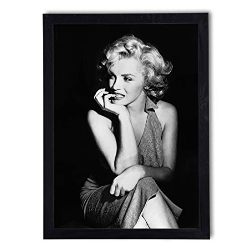 Postergaleria Bild im Rahmen | Plakat | Modern | Wand Künstlerisch | Verschiedene Themen 50 x 70 cm (Marylin Monroe glamour)