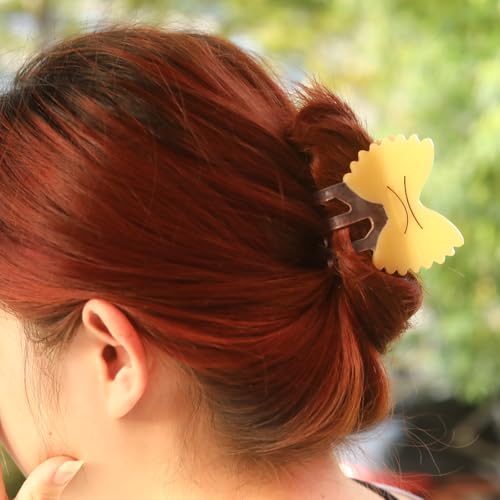 Personalized Pasta Cute Noodle Hair Claw Clip Acetate Novelty Hair Claw for Women Mother's Day Gift 1PC