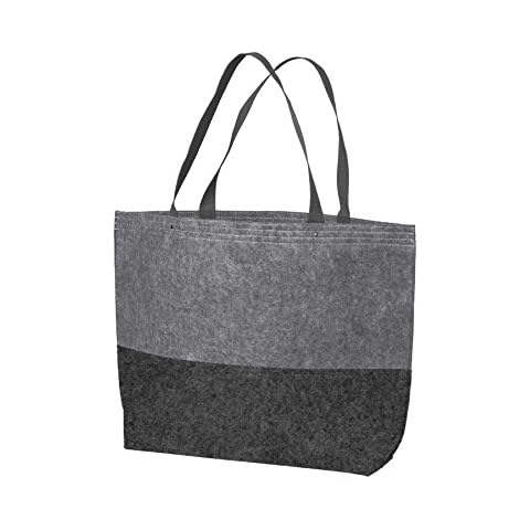 Port Authority Large Felt Tote in Charcoal and Grey Cover