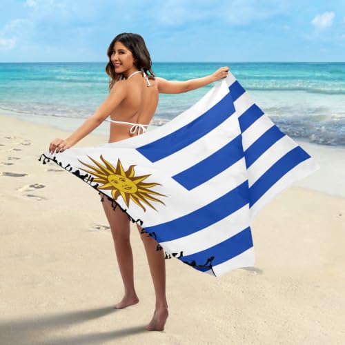 Cubierta de traje de baño de Uruguay con parte inferior de bikini ajustable para playa 3