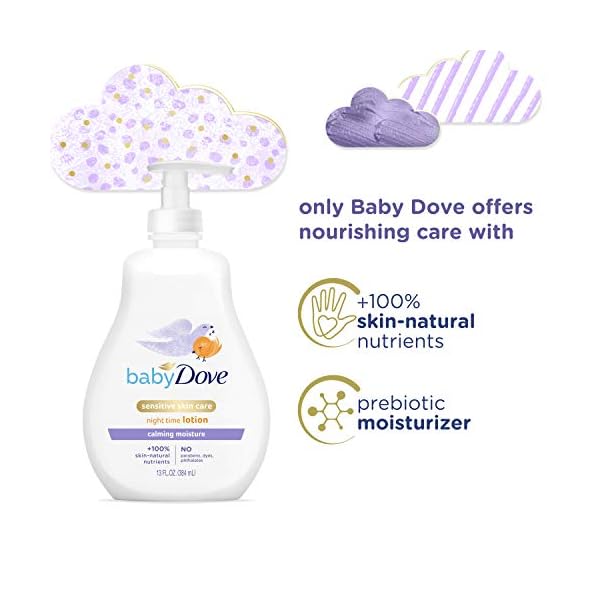 Baby Dove Sensitive Skin Care Baby Lotion für eine beruhigende Duftlotion, beruhigende Feuchtigkeit, hypoallergen und… – Bild 10
