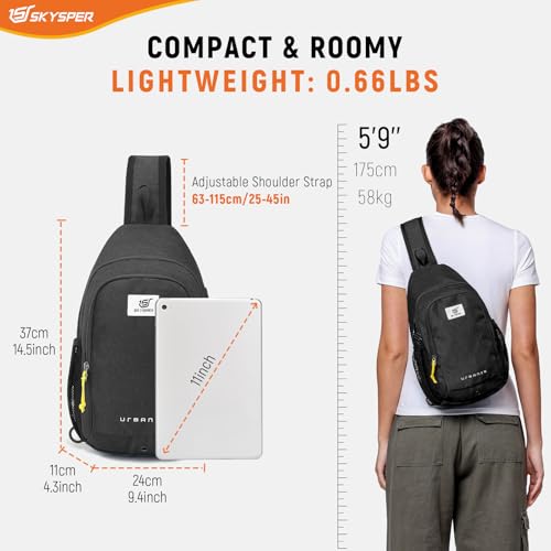 Bolso cruzado antirrobo SKYSPER ligero para senderismo miniatura 2