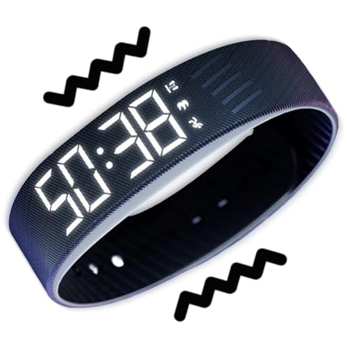 Pulsera de alarma para oficina y dormitorio con pantalla digital que usan los adolescentes