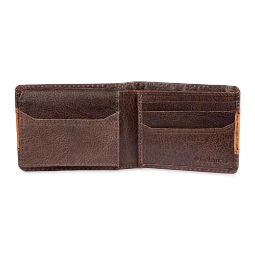 Columbia Mens RFID Slim Bifold Wallet With ID Window Brown Two Tone by Columbia - Used condition - Image 2