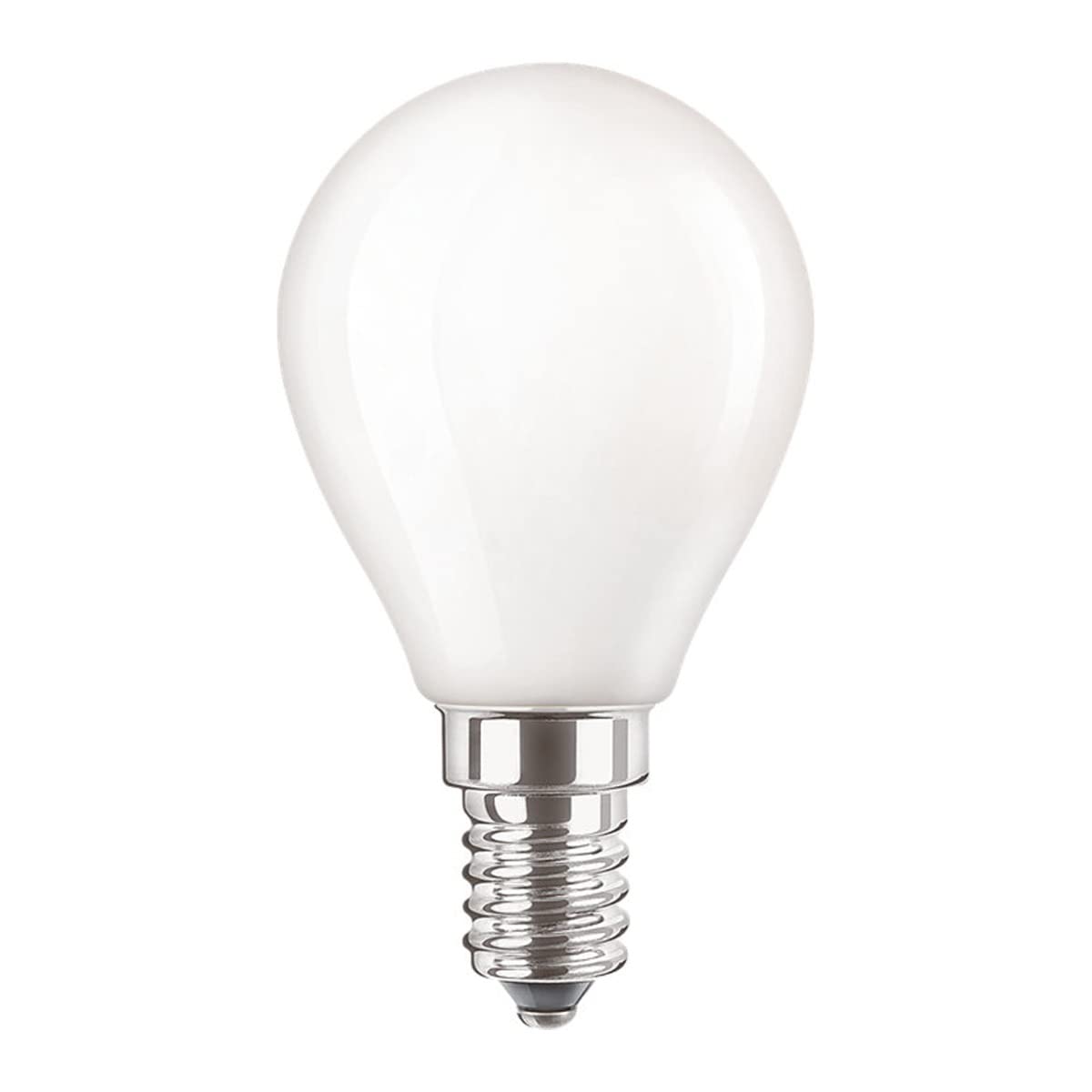 Philips CorePro LED P45 4.3W (40W Equivalent) E14 SES Frosted Golf Ball Bulb, Very Warm White 2700K, Energy Saving LED Lamp, Small Edison Screw, Non-Dimmable, Long Life Incandescent Replacement