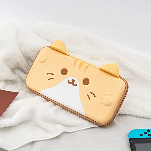 Geekshare Estojo De Transporte De Orelhas De Gato Compatível Com Nintendo Switch/Switch Oled - Estoj