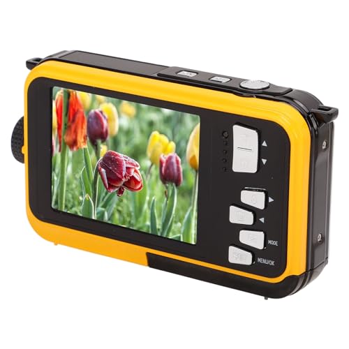 Waterproof Digital Camera with Dual Screens and Zoom