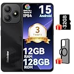 Blackview WAVE 9C Smart Android Phone,4G Sim-Free & Unlocked Mobile Phones, 12GB+128GB/2TB, Android 15 Phone 13MP+8MP AI Camera, 5000mAh/10W, Fingerprint/Eye Comfort Mode, 5G WiFi/GPS/OTG Smartphone
