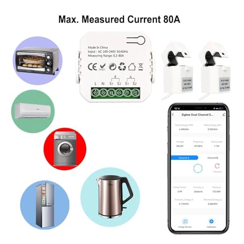 Monitor de potencia WiFi Tuya para controlar el autoconsumo solar 7
