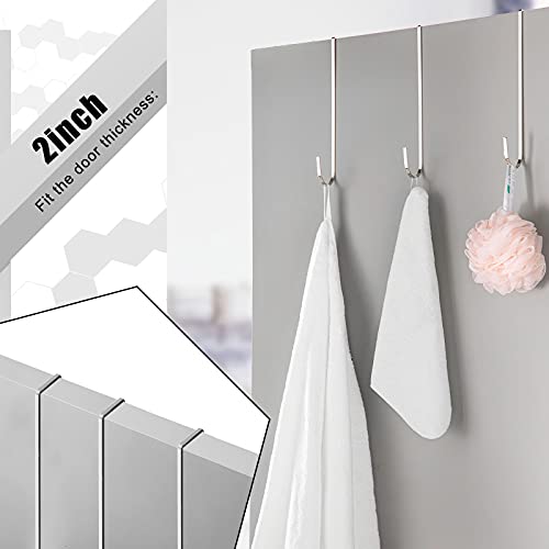Ripeng 12 Inch Wreath Hanger Hooks Christmas Hanger Wreath Door Hanger Metal Hooks Over The Door Hanger For Christmas Front Door Decorations (Silver,2 Pieces) #TOP3