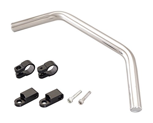 キタコ フロントファッションバー 8mmミラー穴取付用 ブラック クロスカブ 等 539-1428650