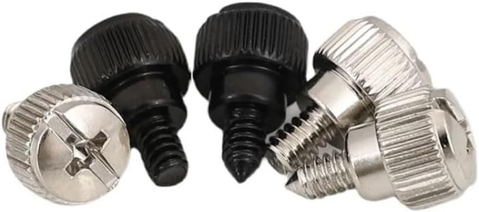 10Pcs 6#-32 * 6 Thread Teeth Computer PC Case Cooling Fan Toolless Adjustment Screw Thumbscrews Thumb Screw M3.5(Kb M5x16 20pcs)