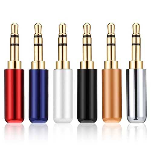 Kit 6 piezas conector 3.5mm estéreo para auriculares miniatura 1
