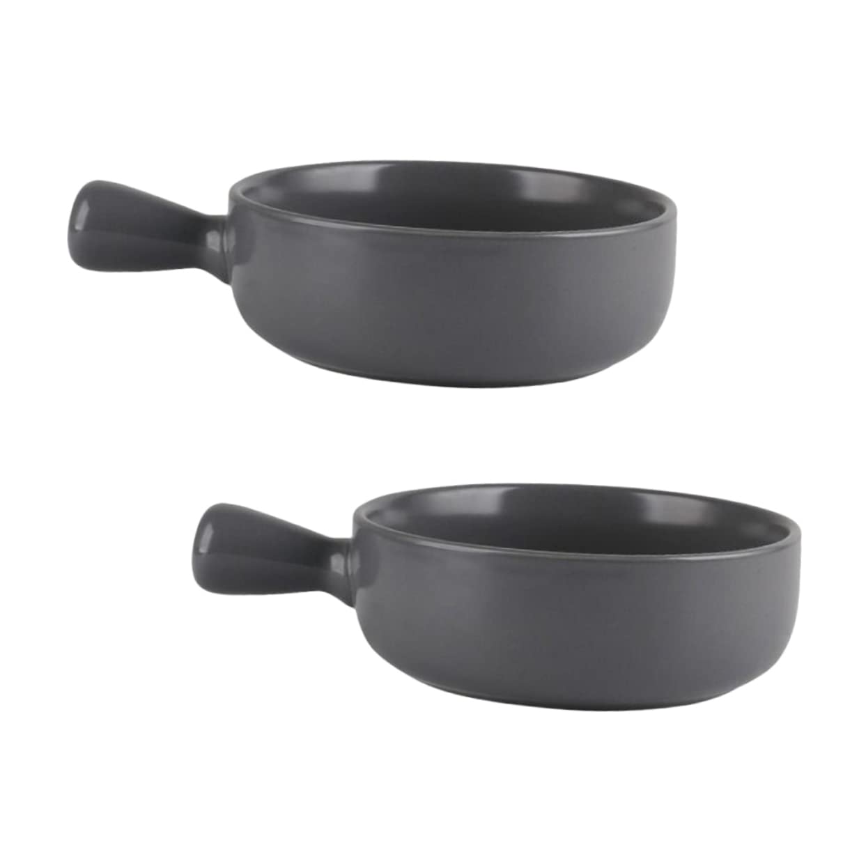 Plaques de cuisson rondes en céramique grise Gatuida pour cuisine et pâtisserie domestique x2
