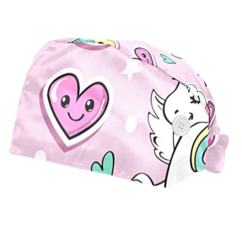 Chapeaux de travail licorne anti-transpiration réglables x2