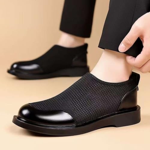 Mesh Barefoot Sandals for Men Platform Beach Slides Slip On Ankle Boots Breathable Lightweight Waterproof Leather Closed Toe No-Slip Low Heel Casual Summer Flats Comfort Wear Shoes Office Vacation4