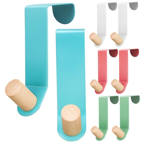 KICHOUSE 8 Pcs Door Hook Door Coat Hanger Door Clothes Hanger Coat Hanger Hooks Pot Hangers for Plants Outdoor Wall Key Hanger Key Hanger Hooks Clothes Hangers Coat Hat Hook Coat Hook Wood