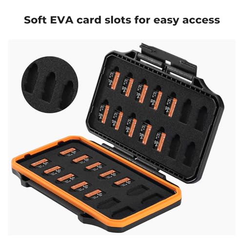 Image of K&F CONCEPT 28 Slot SD Card Case, SD /TF Card Holder /Organizer | Water-Resistant Anti-Shock /Dust, PM03