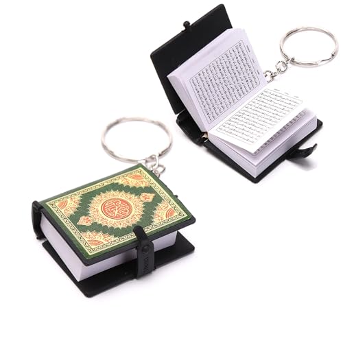 Mini Quran Keyring Arabic Book Keychain Islam Muslim Gift Ramadan Eid Koran UK