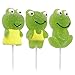 Sweetzo Green Apple Frog Jelly Lollipops, Individually Wrapped Gummy Pops, Party Favors and Gift Basket Candy (12 Count)