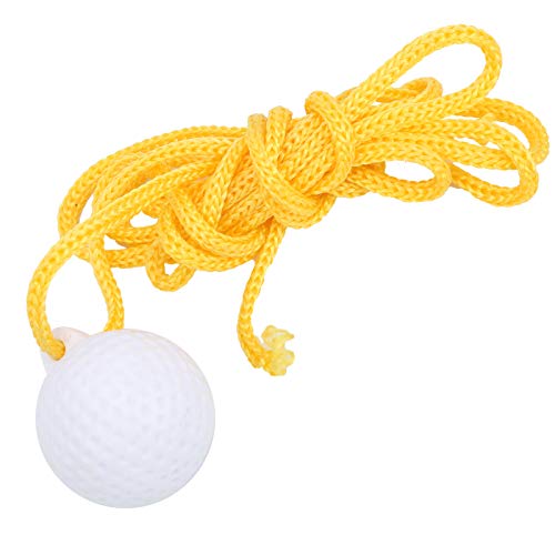 ABS Portable Golf Swing Practice Ball with String, Rope Golf Ball Fly Swing Training Cord Ball, Golf Fly Rope Driving Ball, Golf Training Ball Accessories, Aids Equipment for Beginner Golf Training