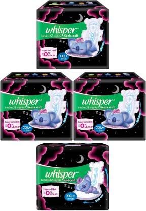 Whisper bindazzZ nights Koala Soft XXL+ 5+5+5+10 Pads Sanitary Pad (Pack of 25) (B0DF2CBH6H) Amazon Price History, Amazon Price Tracker