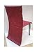 10 housses de chaise de mariage jetables (bordeaux)