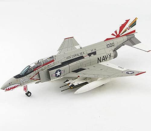 Miniatura 3 de HOBBY MASTER McDonell Douglas F-4B Phantom II 200 VF-111 Sundowners USS Coral Sea 1970s 1/72 DIECAST Aeronave Modelo preconstruido